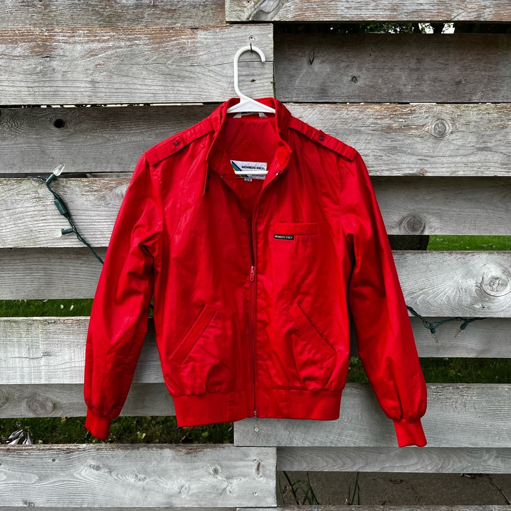 Members Only Red Jacket XS/S Vintage